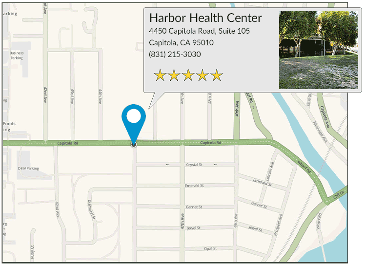 Harbor Health Center's location on google map